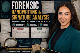 do professional forensic handwriting and signature analysis, forgery detection