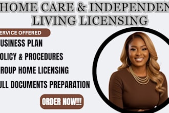 help with licensing for group home, assisted living, independent living