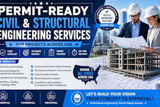 permit  ready civil and structural engineering services for projects across USA