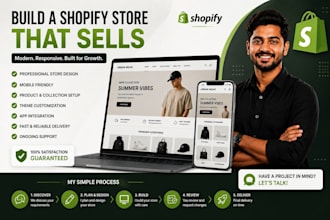 a professional shopify store for your business