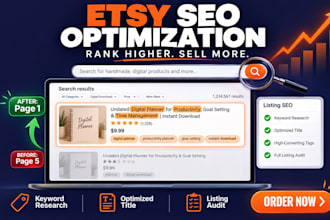 optimize etsy SEO listing optimization keyword research title tags audit