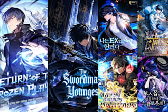design anime light novel cover art webnovel cover manga