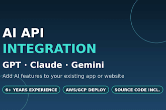 integrate openai gpt claude or gemini api into your app or website