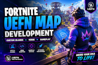 create a fortnite uefn map custom island and verse gameplay