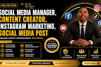 be your professional instagram and facebook page manager
