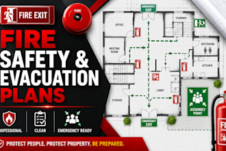 create emergency fire safety and evacuation plans for your property