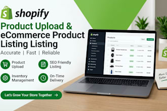 upload products to shopify and create product listings