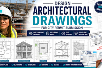 design architectural drawings for city permit submission