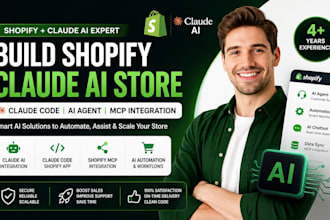 build shopify claude ai store, claude code app, ai agent and mcp integration