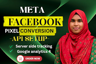 setup meta facebook pixel, conversion API and server side tracking