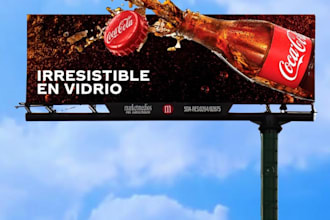 design premium 3d billboard, signboard and banner ads design