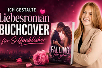 ich gestalte ein professionelles liebesroman buchcover fur selfpublisher