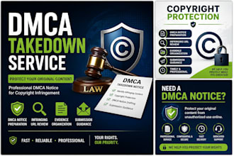 file a dmca takedown notice for copyright infringement