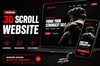 awesome interactive 3d scrolling website or landing page