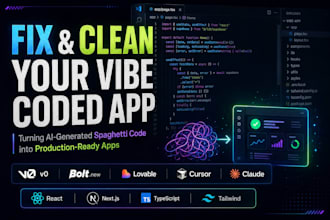 fix, clean up, and refactor your vibe coded website or app