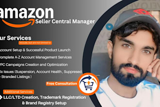 be amazon account manager, amazon fba expert, PPC manager, virtual assistant