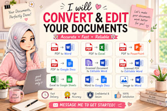convert PDF to word, excel, powerpoint, google docs