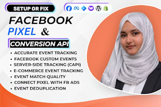 setup or fix facebook pixel and conversion API for accurate tracking