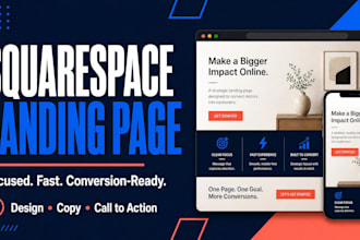 squarespace landing page designer sales funnel squarespace squeeze page