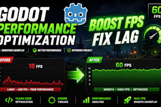 optimize godot game performance, fix lag and boost fps
