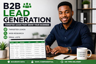 do targeted b2b lead generation web research email list data collection