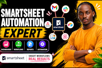 set up smartsheet automation, dashboard setup, automated workflows integration