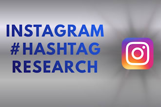 do professional instagram hashtag research