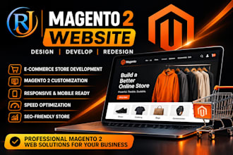 design develop redesign magento 2 website ecommerce store