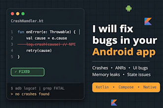 find and fix bugs in your native android app