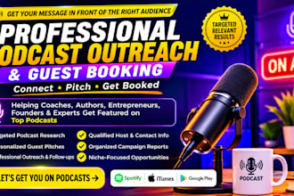 do podcast guest pitching and outreach for founders and authors