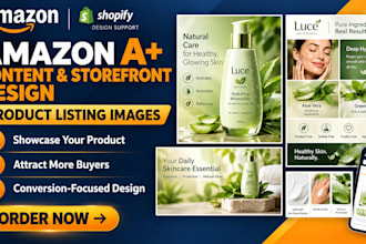 design high converting amazon listing image and premium a plus content