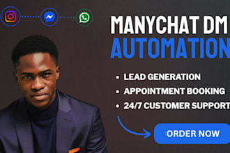 build manychat automation for instagram, facebook and whatsapp