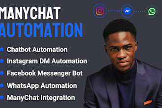 build manychat automation for instagram, facebook and whatsapp