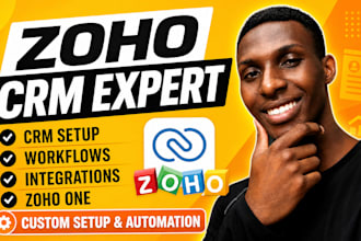 build and automate zoho CRM, zoho one, and zoho books
