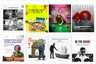 design premium social media posts, ads, banners and graphics