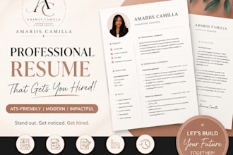 create or rewrite a professional, ats friendly resume CV