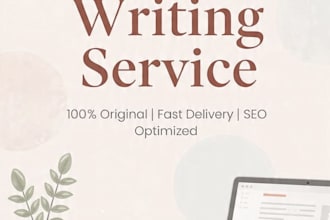 write SEO blog posts, articles, and website content