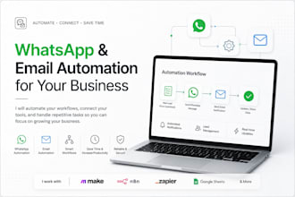 automate whatsapp and email workflows for your business