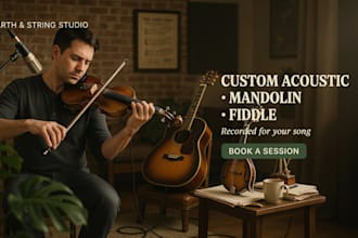 record custom acoustic or mandolin or fiddle for your song