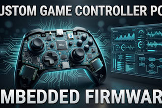 design custom game controller pcb and embedded firmware