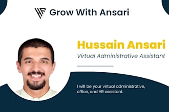 be your virtual administrative, office, and HR assistant