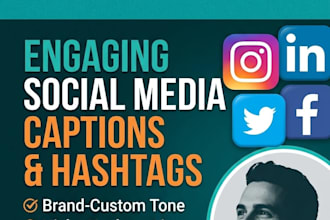 create high converting social media captions and hashtags