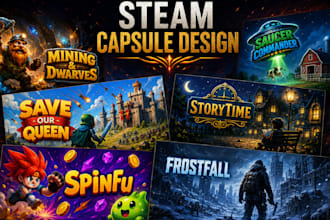 design custom steam capsule art for your game