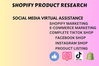 do product listing for shopify store