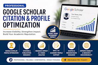 increase google scholar citations and visibility for eb1 petition