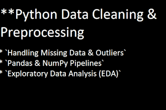clean preprocess and perform eda on your data using python