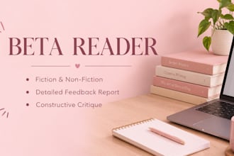 be your professional beta reader and book editor