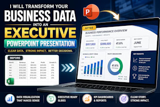 transform your boring data into executive presentation