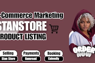design a stan store landing page and beacons ai funnel