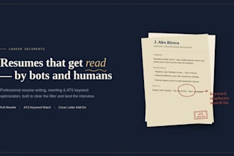 write, rewrite, and ats optimize your resume